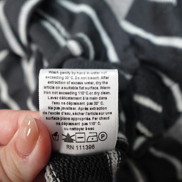 Anthropologie Top Womens Small Knit Long Sleeve Striped Ruffle Clu Willoughby - Picture 4 of 9